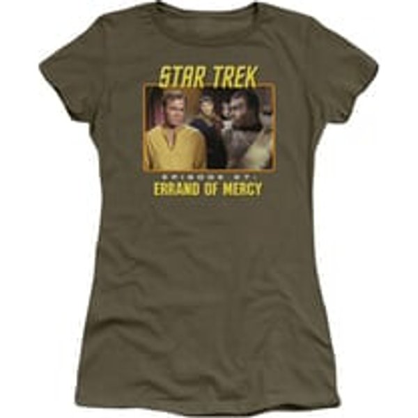 Star Trek - The Original Series Shirt Juniors Episode 27 Military Green Tee T-Shirt