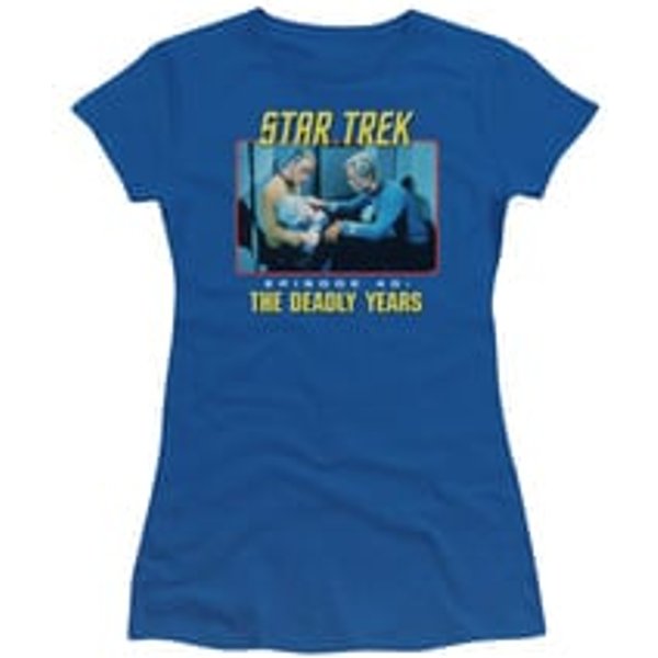 Star Trek - The Original Series Shirt Juniors Episode 40 Royal Blue Tee T-Shirt