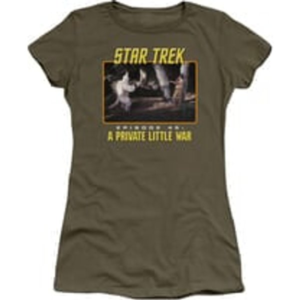 Star Trek - The Original Series Shirt Juniors Episode 45 Military Green Tee T-Shirt