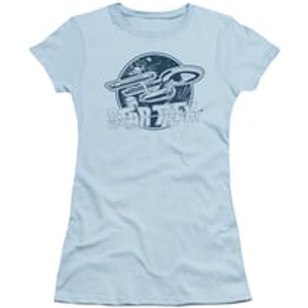 Star Trek - The Original Series Shirt Juniors Retro Enterprise Crew Light Blue Tee T-Shirt