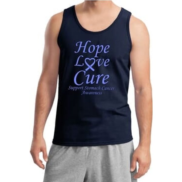 Stomach Cancer Tank Top Hope Love Cure Tanktop