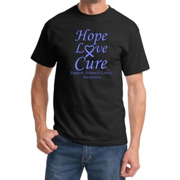 Stomach Cancer Tee Hope Love Cure T-shirt