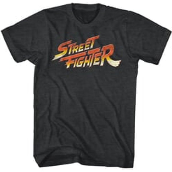 Street Fighter Shirt Logo Black T-Shirt