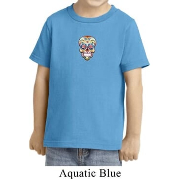 Sugar Skull Patch Middle Print Toddler Shirt