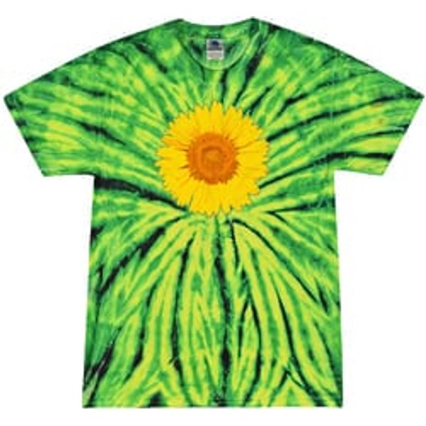 Sunflower Tie Dye Tshirt - Wild Spider