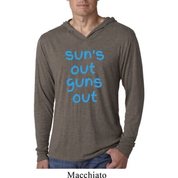 Suns Out Guns Out Lightweight Hoodie Shirt