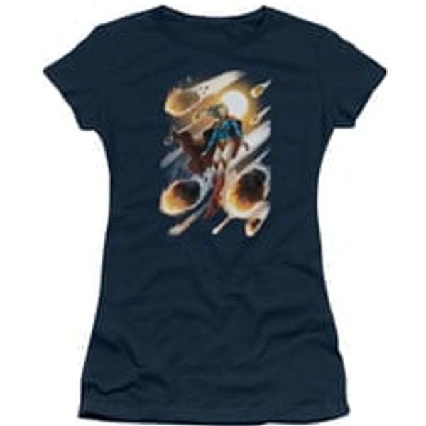 Supergirl Shirt #1 Juniors Navy Blue Tee T-Shirt