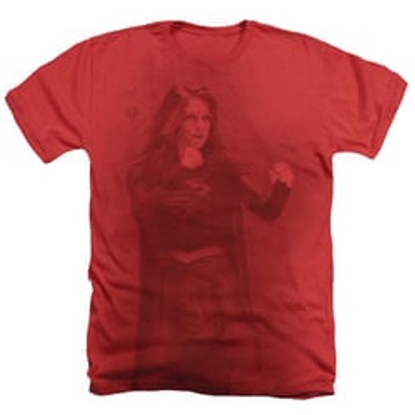 Supergirl Shirt Girl Of Steel 2 Heather Red T-Shirt