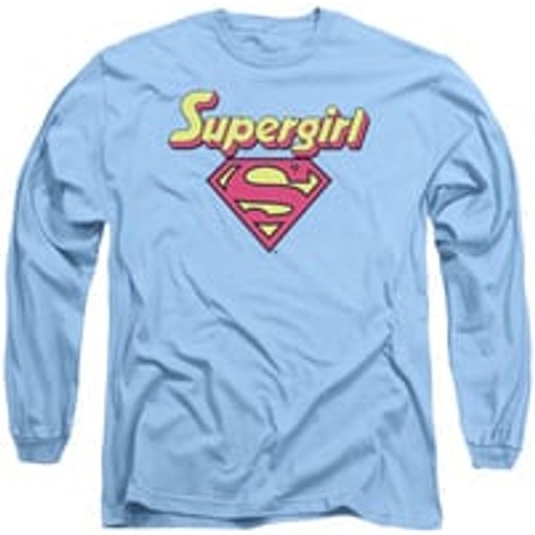 Supergirl Shirt I'm A Supergirl Long Sleeve Carolina Blue Tee T-Shirt