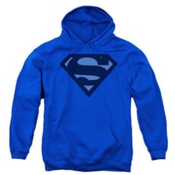 Superman Hoodie Navy Shield Royal Blue Sweatshirt Hoody