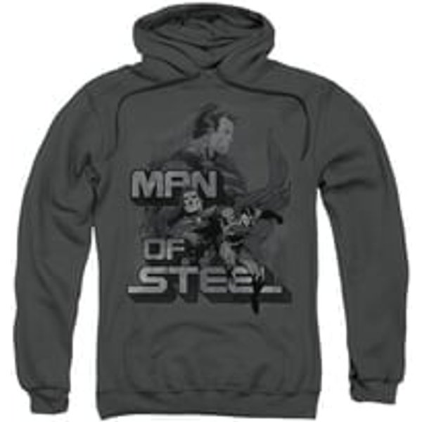 Superman Hoodie Poses Charcoal Sweatshirt Hoody