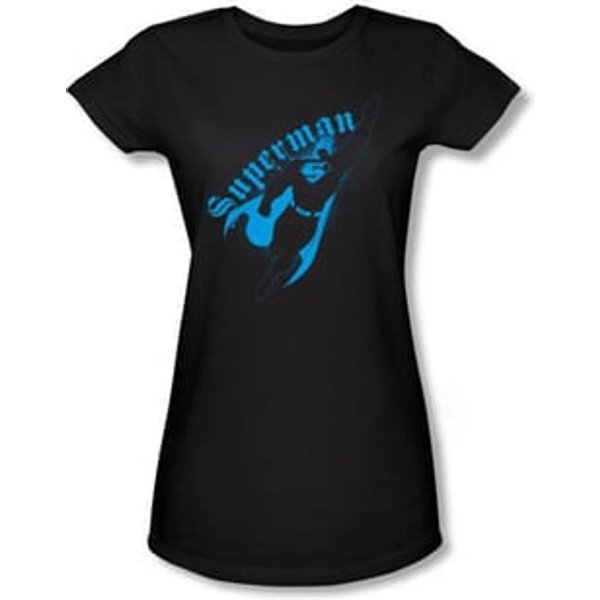 Superman Juniors T-shirt DC Comics Superhero Darkness Black Tee Shirt