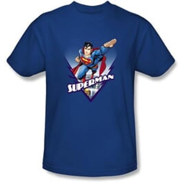 Superman Kids T-shirt Looks Like A Job Royal Blue Tee Youth