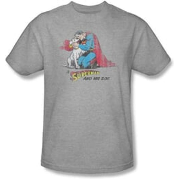 Superman Kids T-shirt Superdog Krypto Athletic Heather Tee Youth