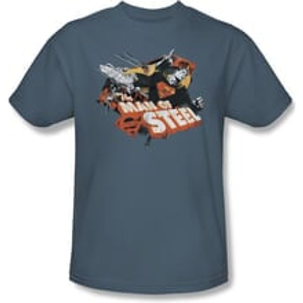 Superman Shirt Collage Slate T-Shirt