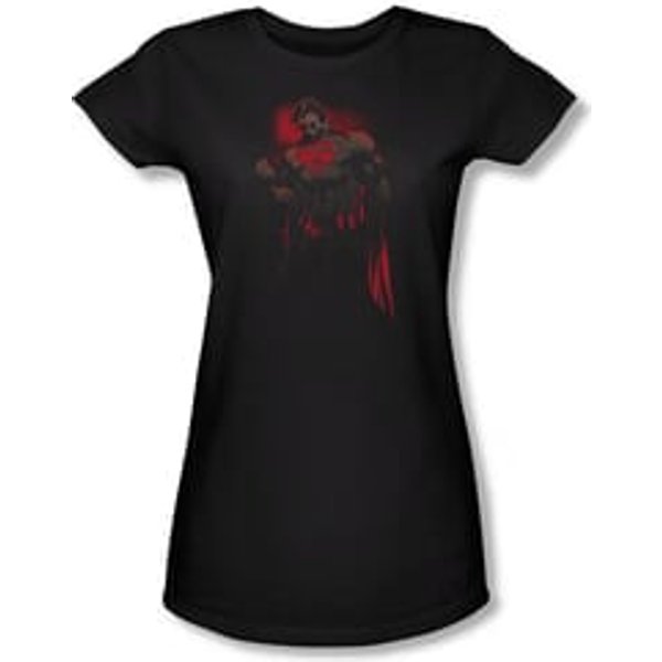 Superman Shirt Juniors Red Son Black T-Shirt