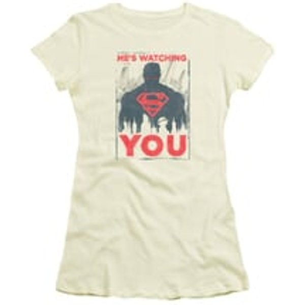 Superman Shirt Juniors Watching You Cream T-Shirt