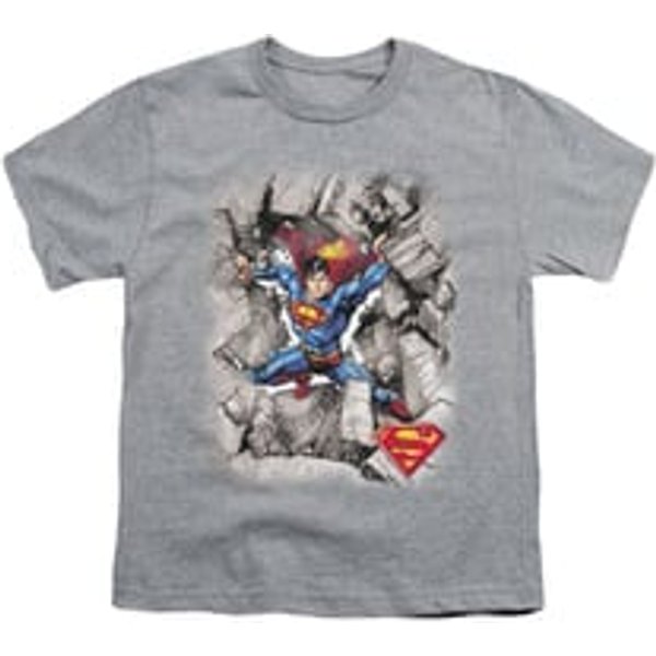 Superman Shirt Kids Break Through Athletic Heather T-Shirt