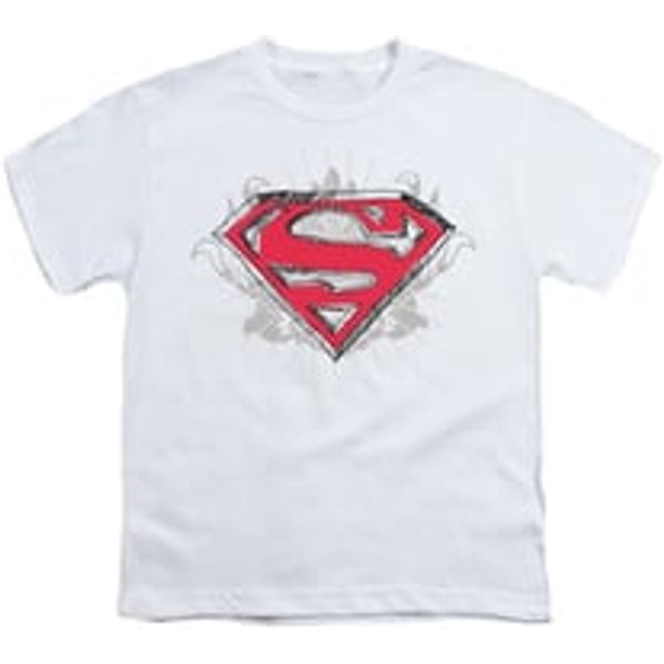 Superman Shirt Kids Hastily Drawn White T-Shirt