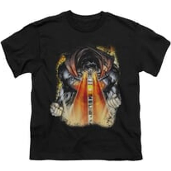 Superman Shirt Kids Laser Eyes Black T-Shirt