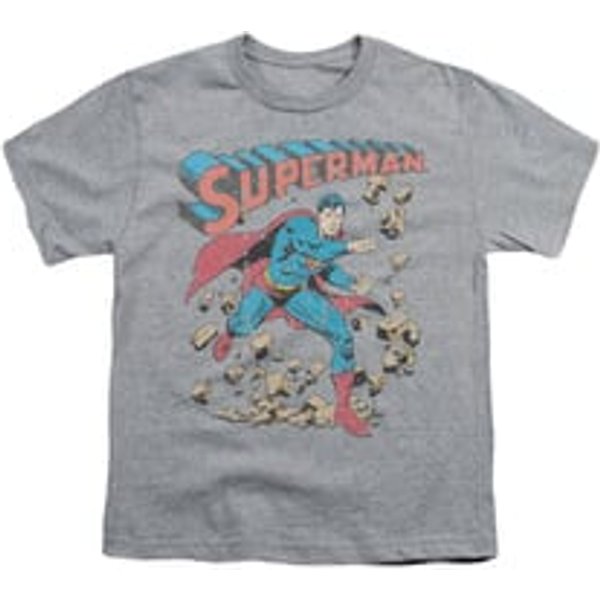 Superman Shirt Kids Rocks Athletic Heather T-Shirt