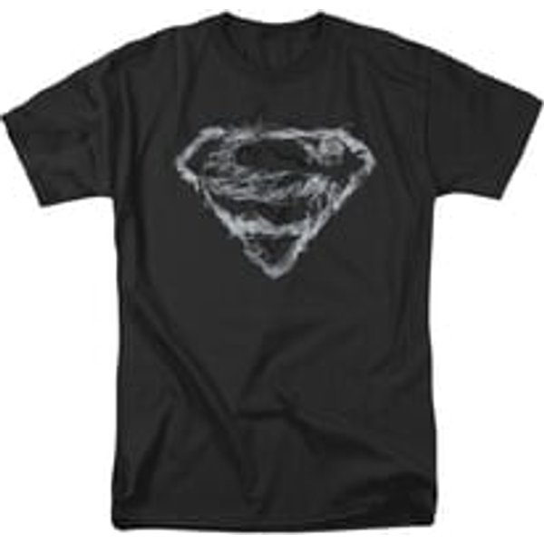 Superman Shirt Smoke Shield Black T-Shirt