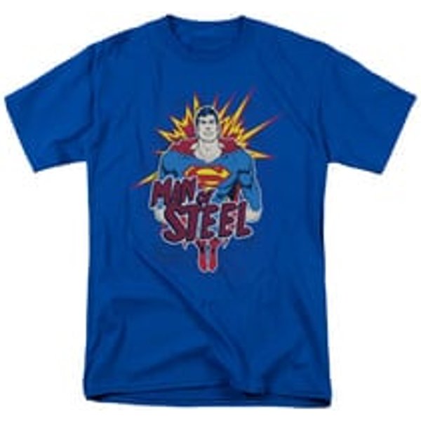 Superman Shirt Steel Pop Royal Blue T-Shirt