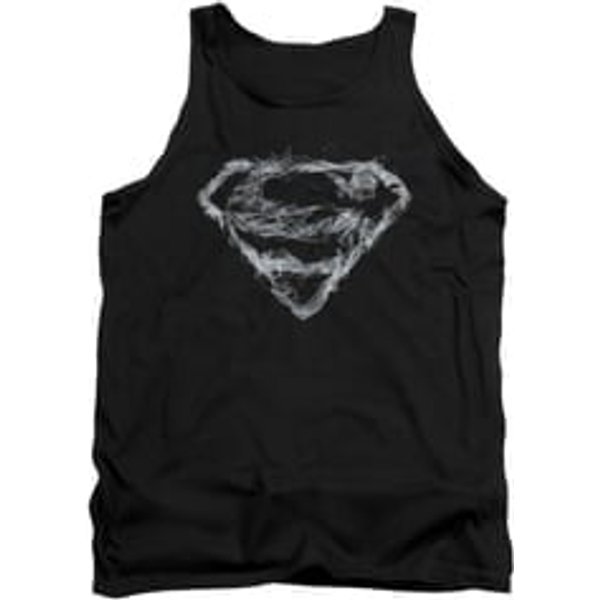 Superman Shirt Tank Top Smoke Shield Black Tanktop