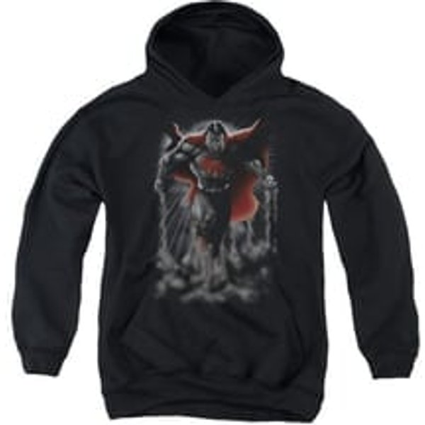 Superman Youth Hoodie Above The Clouds Black Kids Hoody