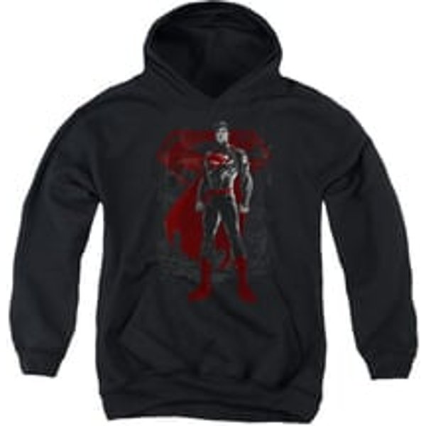 Superman Youth Hoodie Aftermath Black Kids Hoody