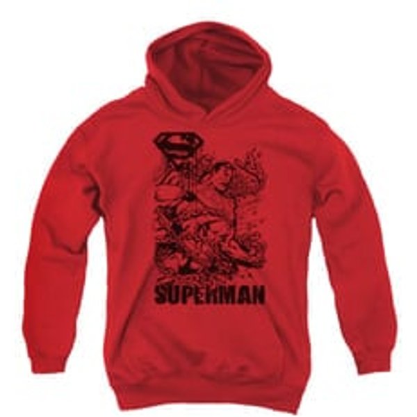 Superman Youth Hoodie Breaking Chains Red Kids Hoody