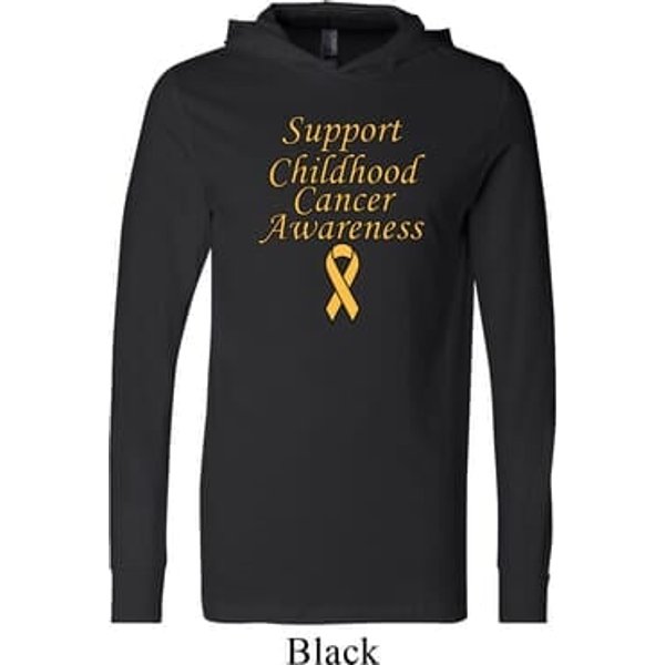 Support Childhood Cancer Awareness Lightweight Hoodie