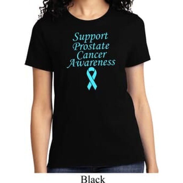 Support Prostate Cancer Awareness Ladies T-shirt