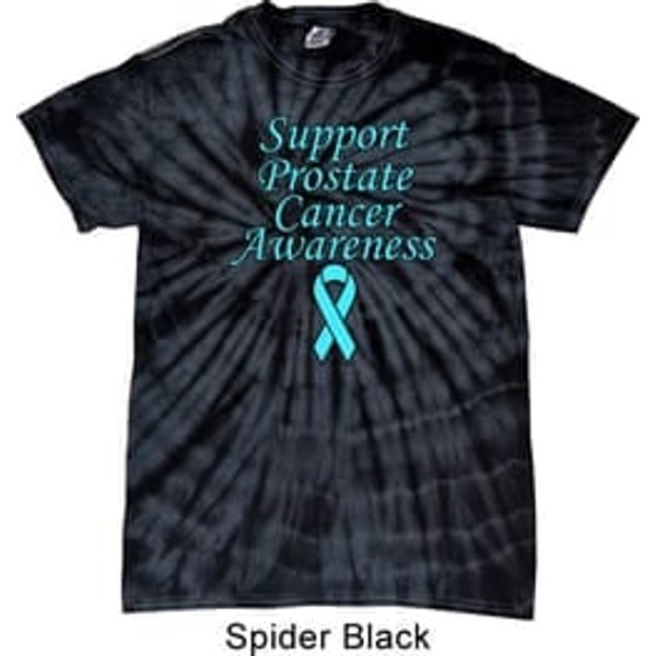 Support Prostate Cancer Awareness Tie Dye T-Shirt