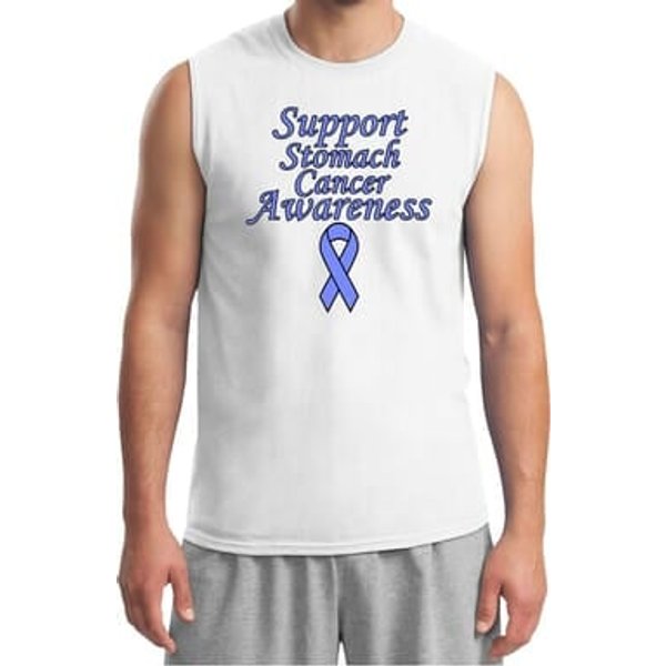 Support Stomach Cancer Awareness Muscle Shirt