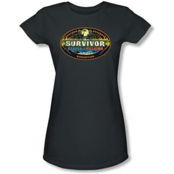 Survivor Juniors T-Shirt - Heroes Vs Villains Charcoal Tee