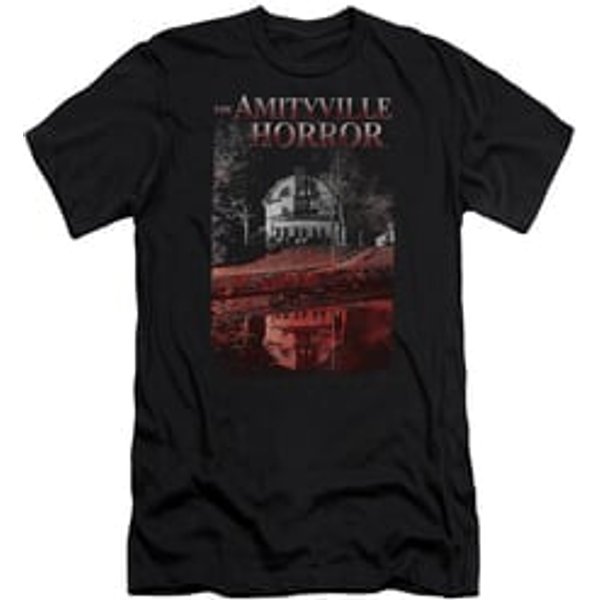 The Amityville Horror Slim Fit Shirt Cold Red Black T-Shirt