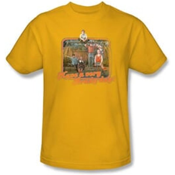 The Brady Bunch Kids T-shirt Have a Very Brady Day Youth Gold Tee