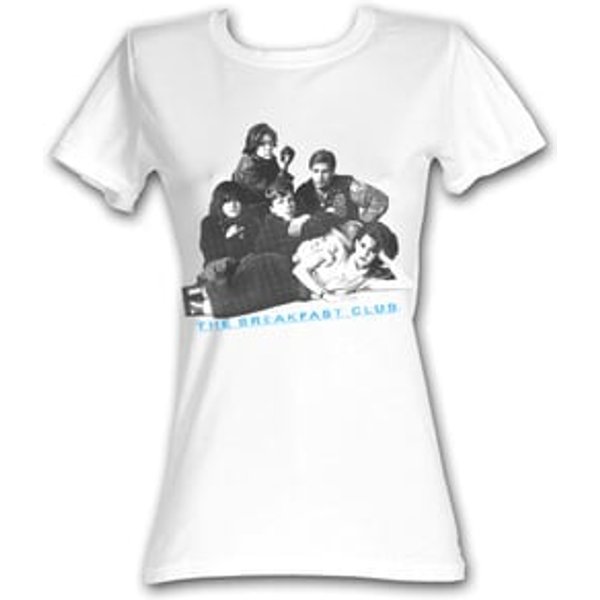 The Breakfast Club Juniors T-Shirt BFC Group Shot White Tee Shirt