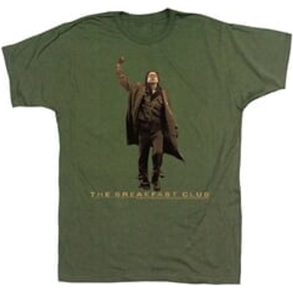 The Breakfast Club Shirt Fist Pump Army Green T-Shirt