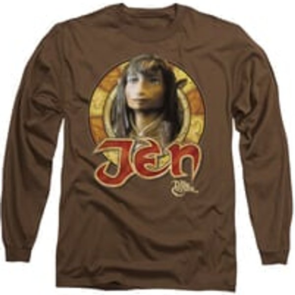 The Dark Crystal Shirt Jen Circle Long Sleeve Charcoal Tee T-Shirt
