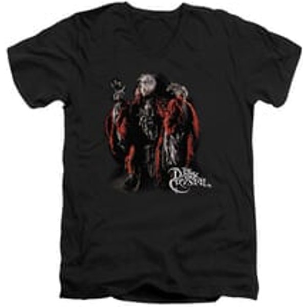 The Dark Crystal Shirt Skeksis Slim Fit V Neck Black Tee T-Shirt