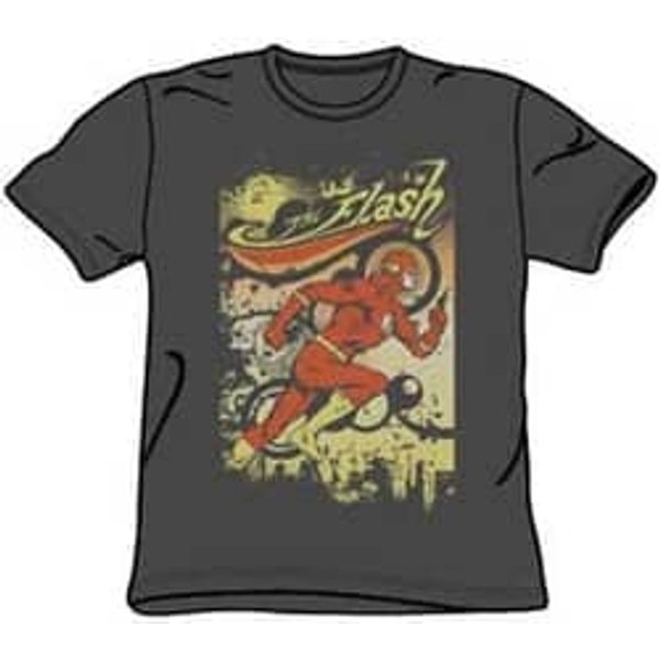 The Flash T-shirt - Just Passing Through Adult Charcoal Tee