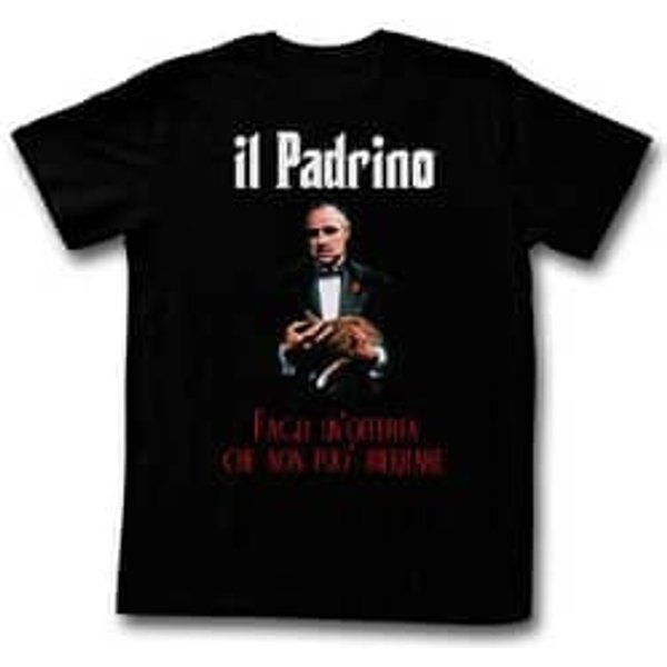 The GodFather Shirt Italian Offer Black T-Shirt