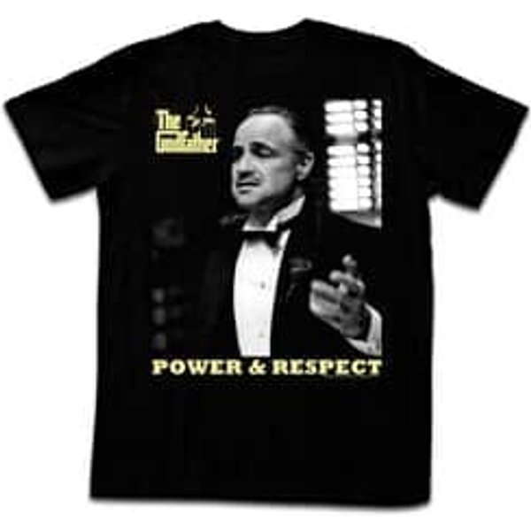 The GodFather Shirt Power And Respect Black T-Shirt