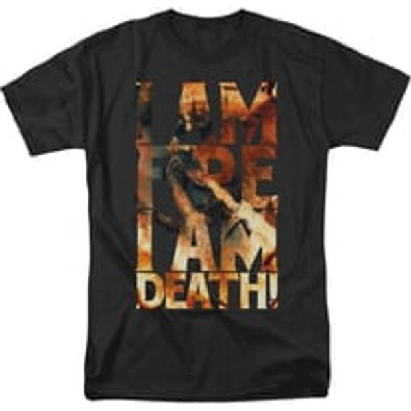 The Hobbit Battle Of The Five Armies Shirt I Am Fire Adult Black Tee T-Shirt