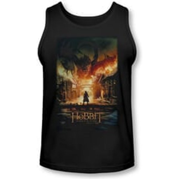 The Hobbit Battle Of The Five Armies Tank Top Smaug Poster Black Tanktop