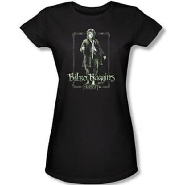 The Hobbit Juniors Shirt Movie Unexpected Journey Bilbo Black Tee
