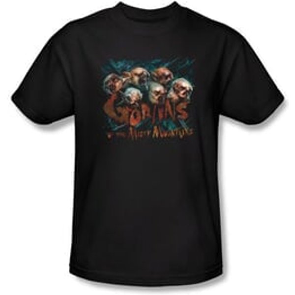 The Hobbit Kids Shirt Movie Unexpected Journey Misty Goblin Black Tee