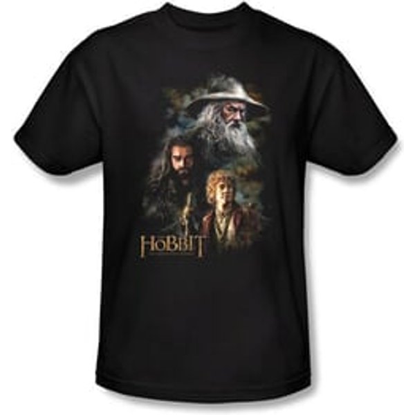 The Hobbit Kids Shirt Movie Unexpected Journey Painting Black Tee